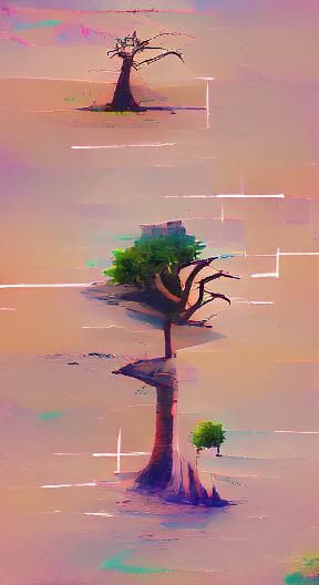 AI Image of a Lost Tree