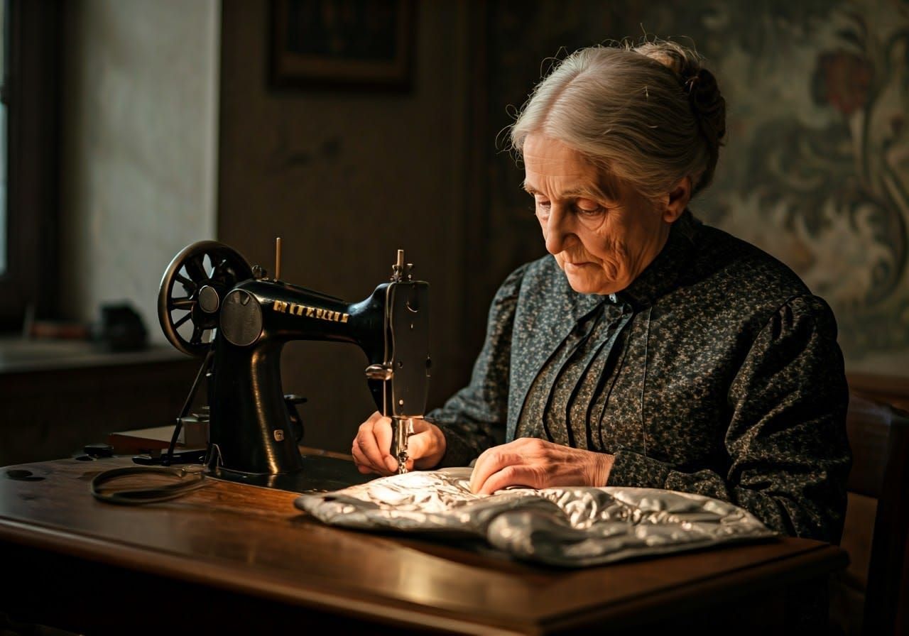 Victorian Woman Sews Spacesuit in 1885
