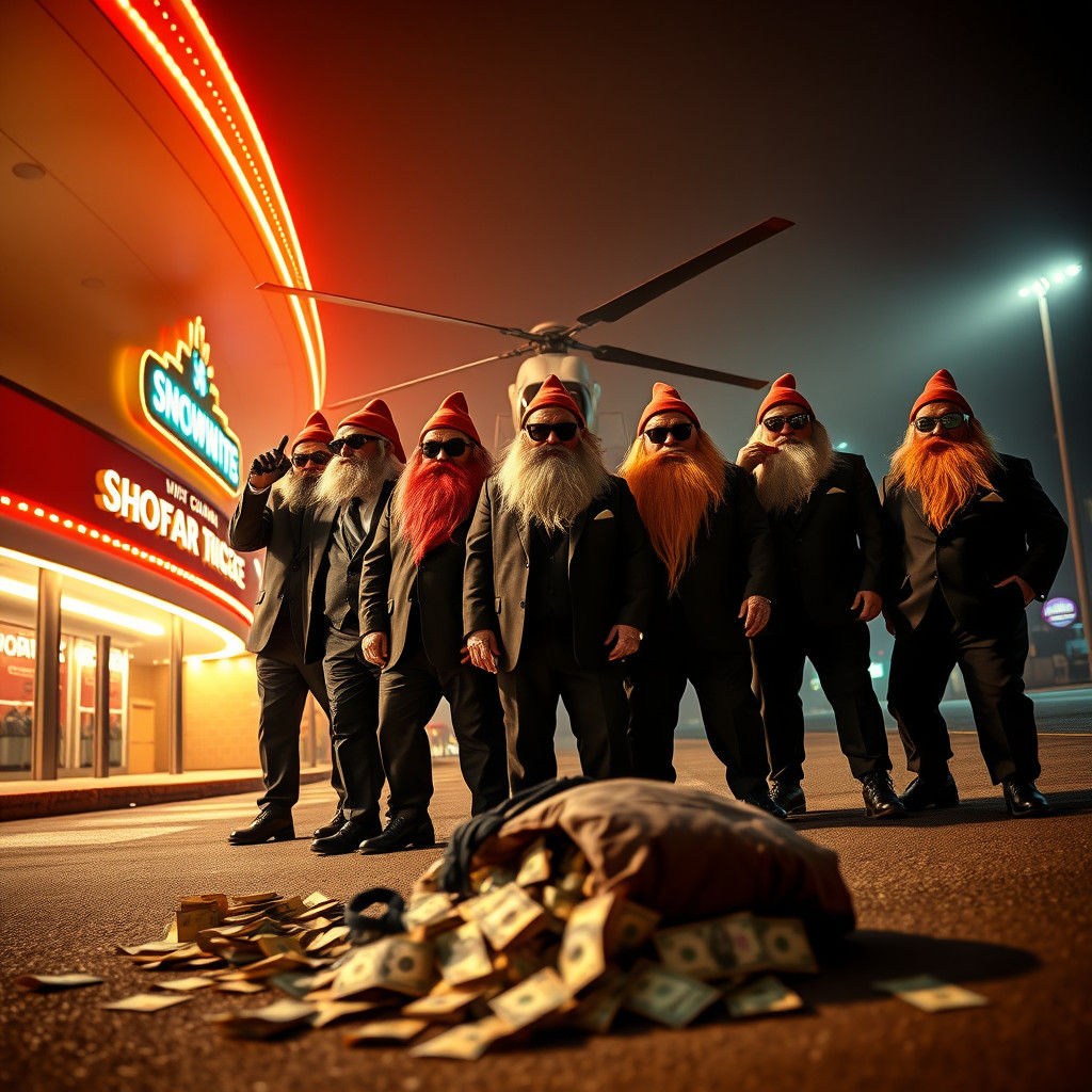 Dwarves' Casino Heist in Noir Style