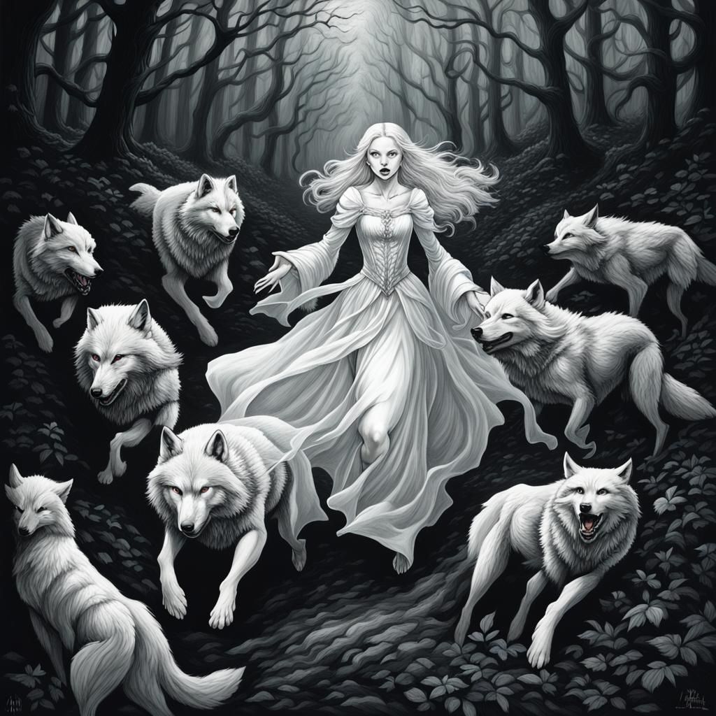 Albino Princess Running with Wolves: Ayami Kojima Style