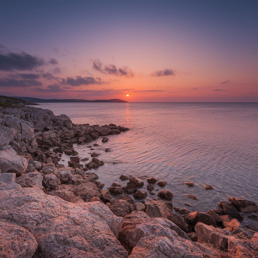 Sunrise Waves in North Cyprus