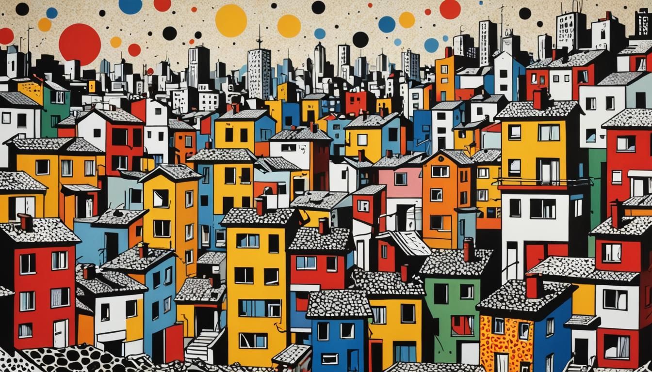 Pop Art Slums Inspired by Lichtenstein