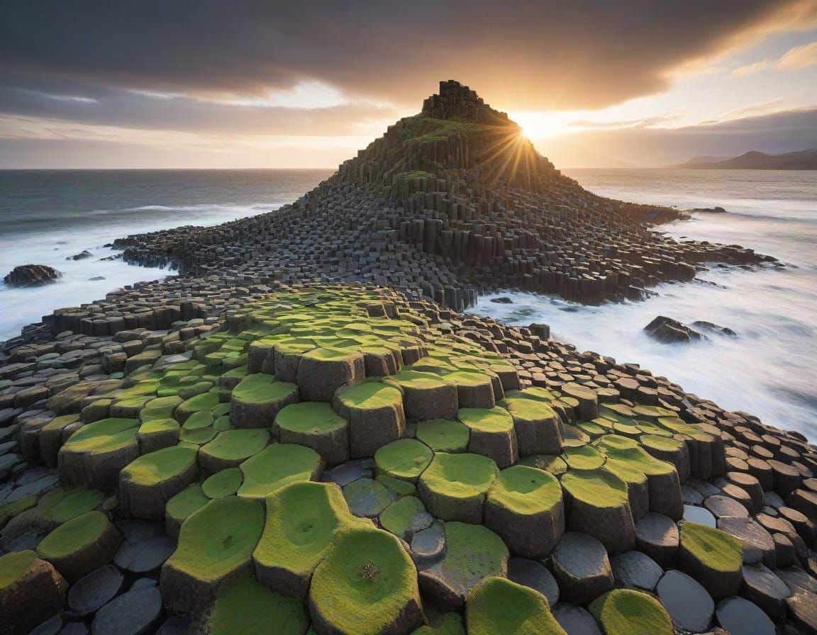 Northern Ireland's Ancient Coastal Landscape in Intricate De...
