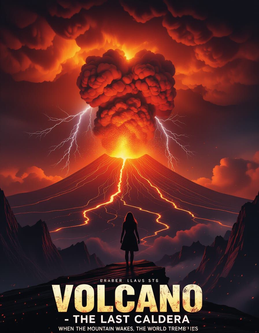 Apocalyptic Volcano Eruption Movie Poster