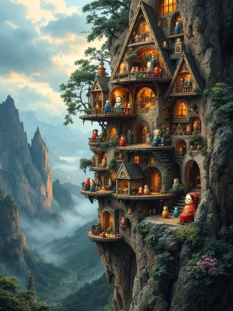 Cutaway Matryoshka FibonArchology