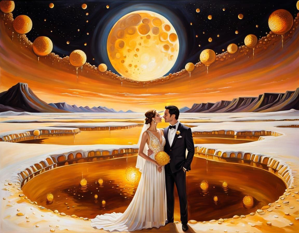 Married Couple Celebrate on a Honey Moon