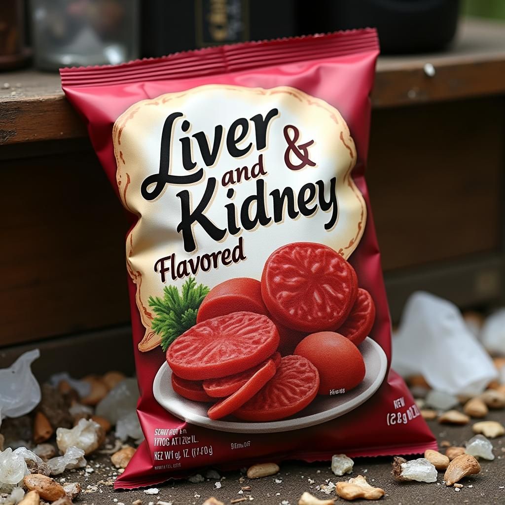 Liver and Kidney Flavored Chips Package