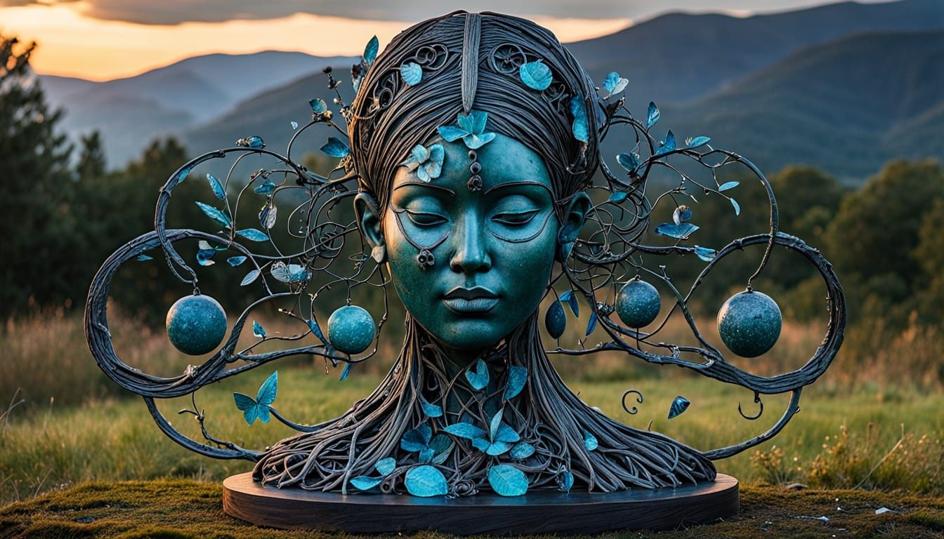Surreal Fragmented Sculpture in a Dreamlike Aesthetic