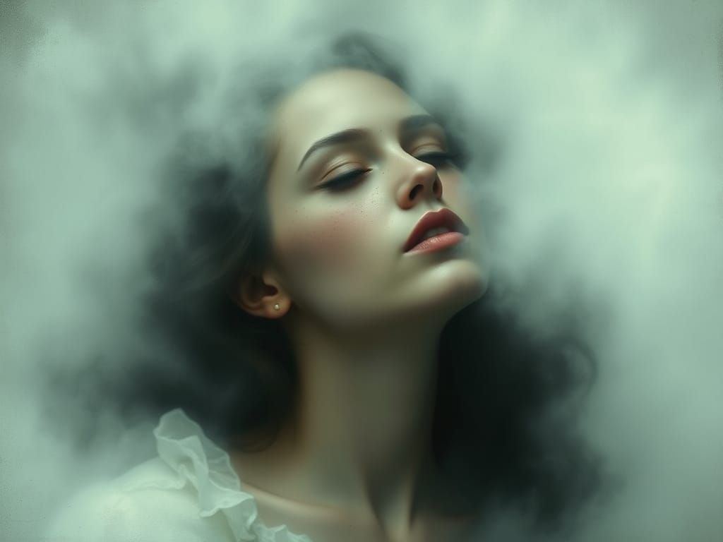 Ethereal Woman in Soft Focus