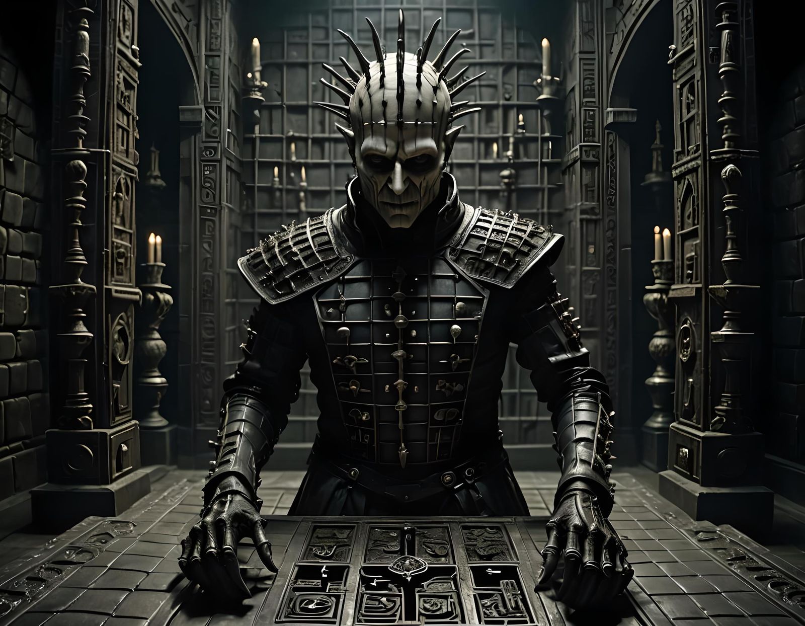 Disturbing AI Portrait of Pinhead