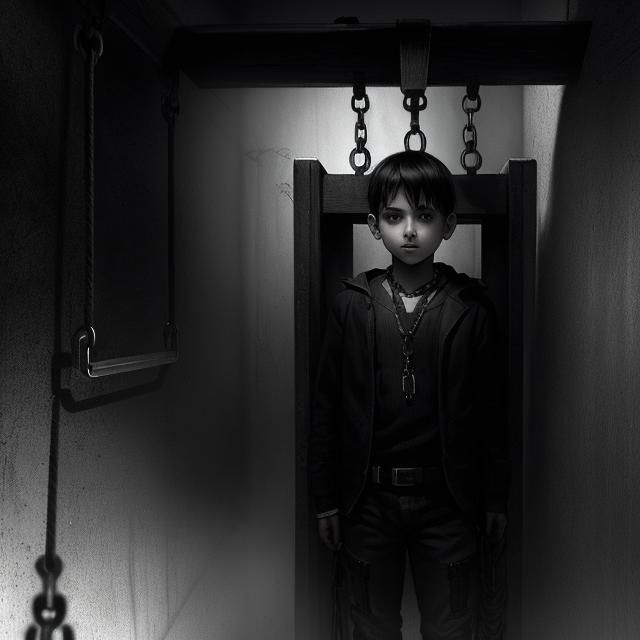 Disturbing Psychedelic Gothic Prison Scene