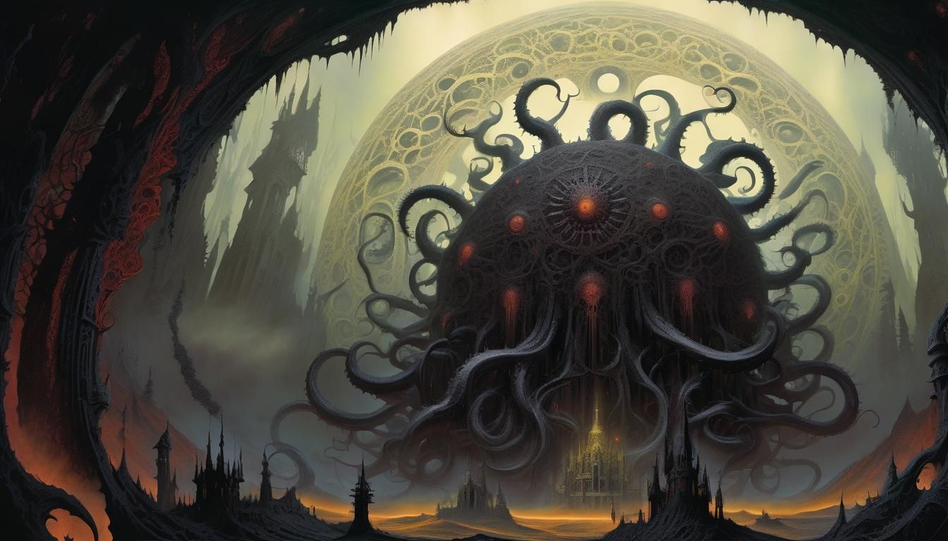 Azathoth's Arrival: Lovecraftian Horror Art