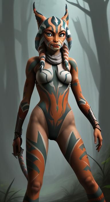 Ahsoka Tano as Predator Digital Rendering