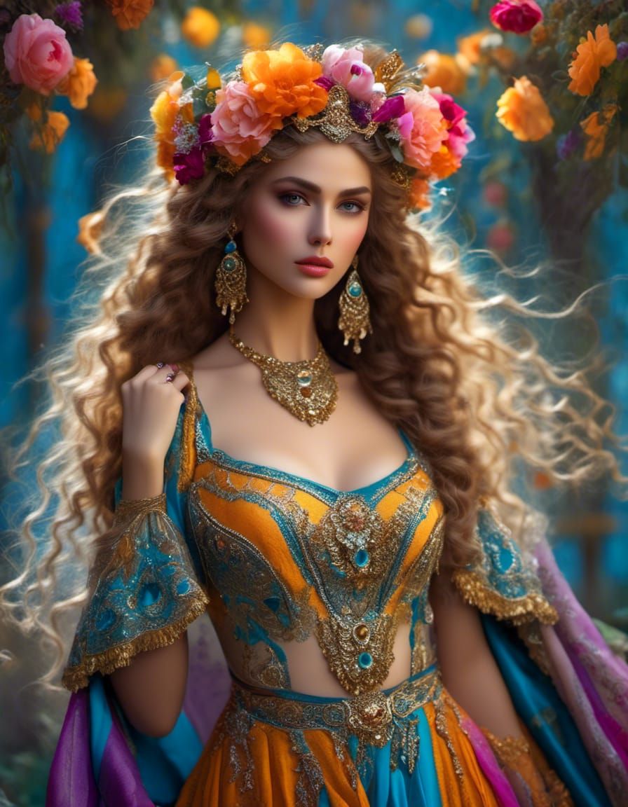 Fairy Women Dancing in a Bar, Anna Razumovskaya Style