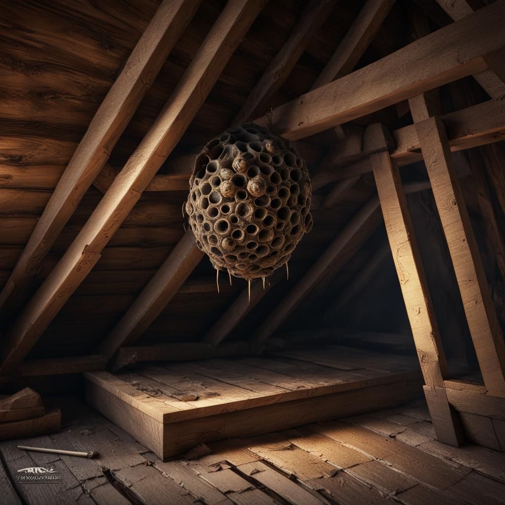 Wasps Nest In An Attic