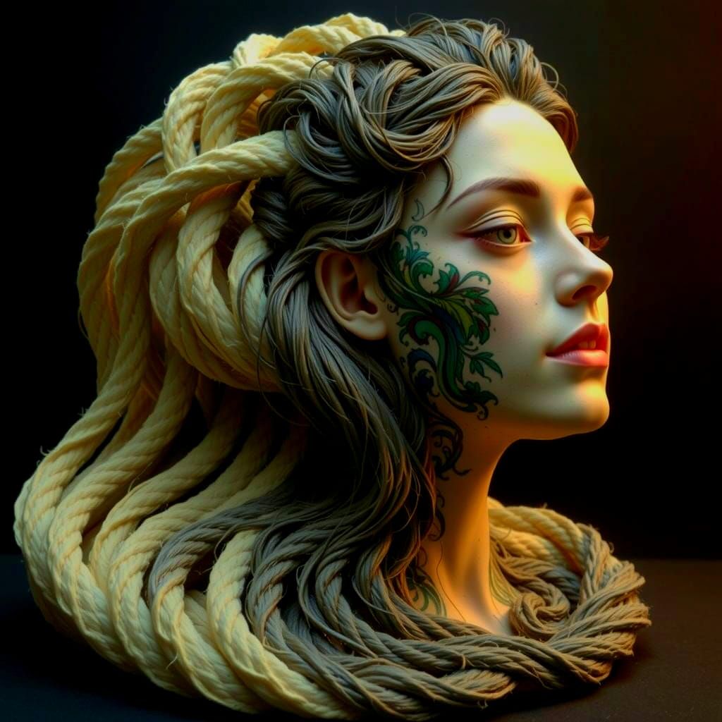 Abstract Twisting Forms in Red Tones