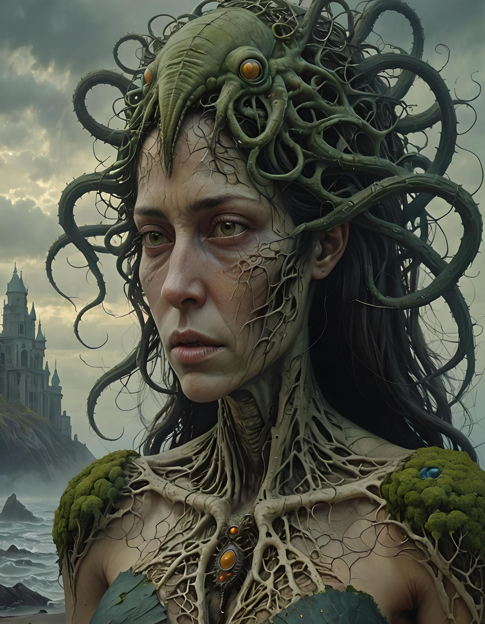Lovecraftian woman in love.