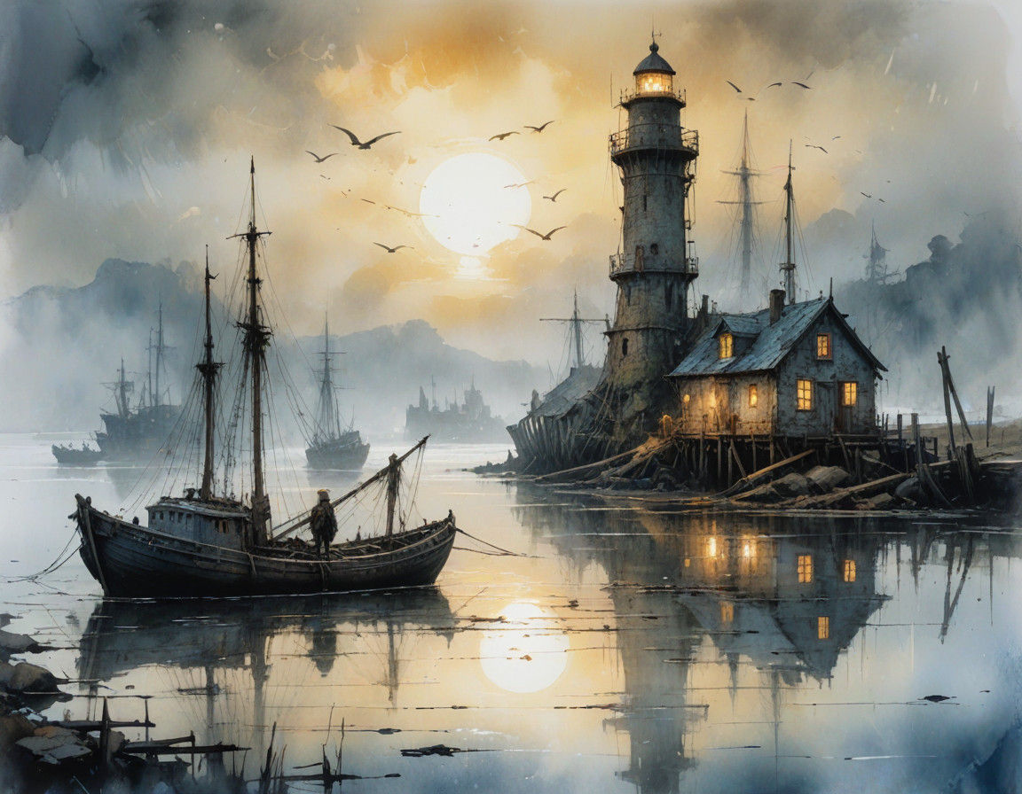 Weathered Whispers of a Forgotten European Harbor