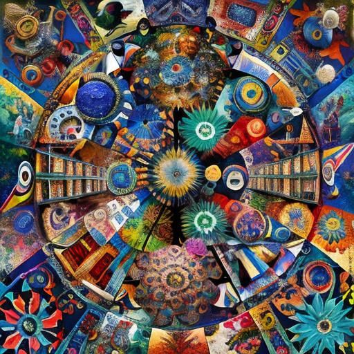 Vibrant Kaleidoscope in Hyperrealistic CGI