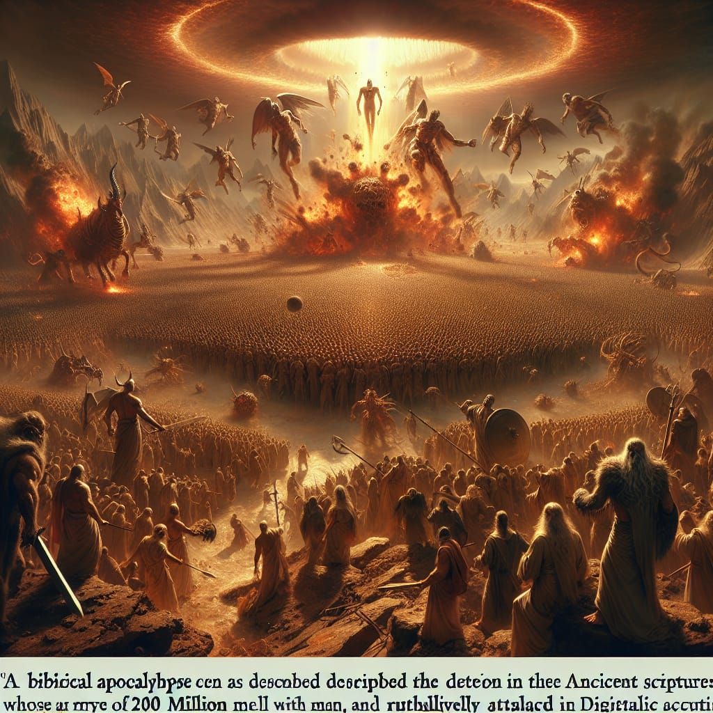 Biblical Armageddon: Epic Digital Matte Painting