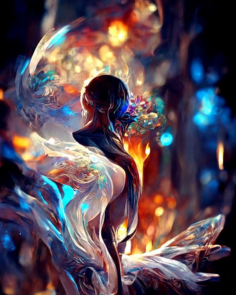 Liquid Flame Phoenix by Anna Dittmann