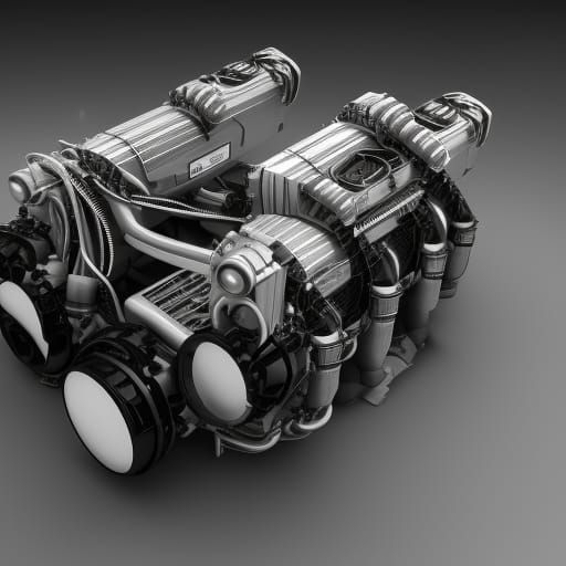 Futuristic Electric Mazda Rotary Engine Bay in 8K