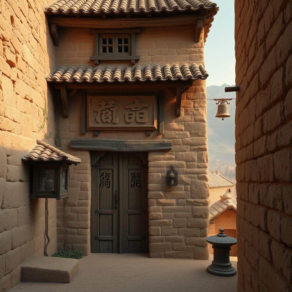 Medieval Desert Oasis in Ancient Xian Style