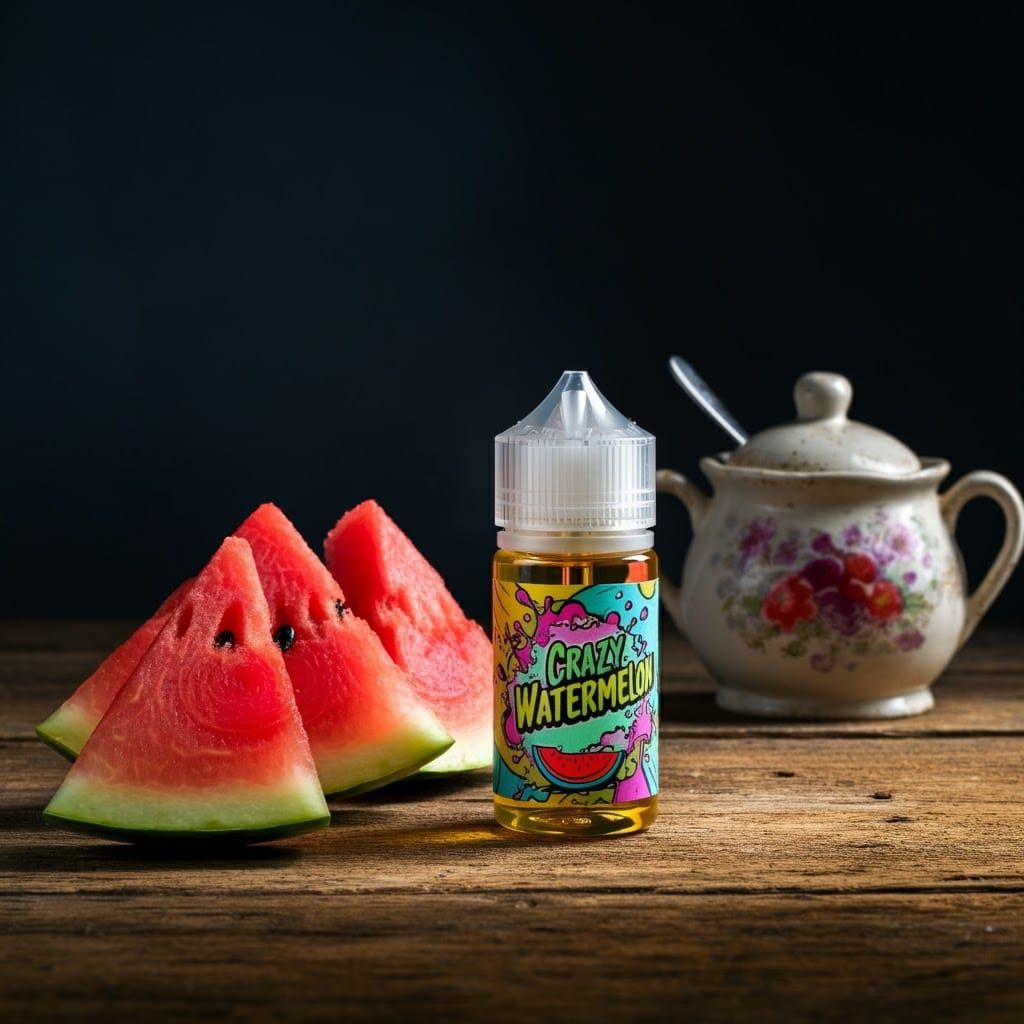 Vape Juice Still Life in Beatrix Potter Style