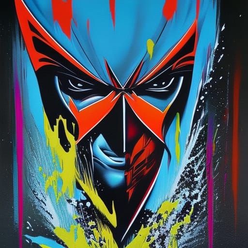 V for Vendetta Graffiti Splash Art