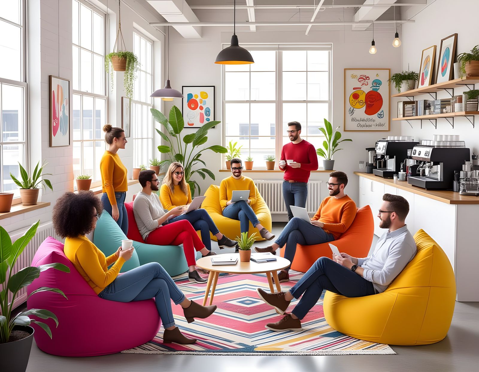 Coffee Bean Startup Office: A Whimsical Blueprint