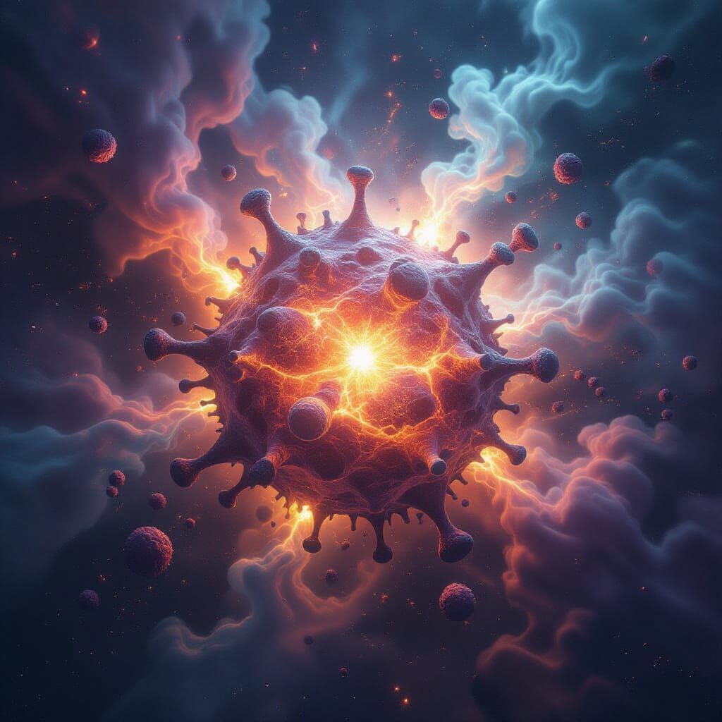 Chaotic Surreal Image Generated from Nonsense Prompt