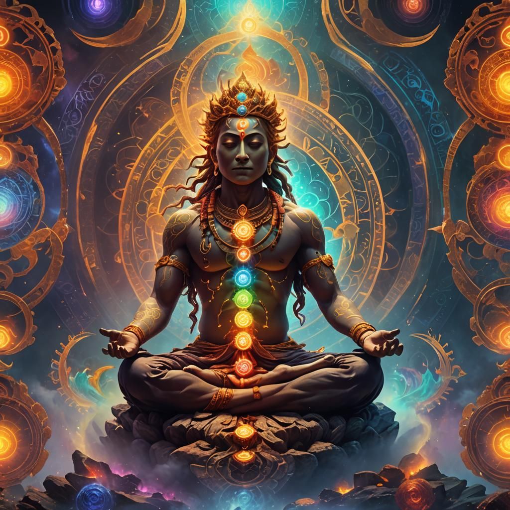 Awakened Chakras: Ethereal Fantasy Concept Art