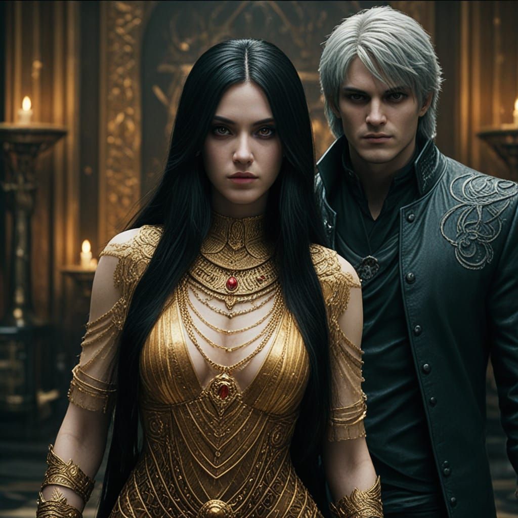 Goddess of the Golden Light: An Ethereal Portrait in Cinemat...