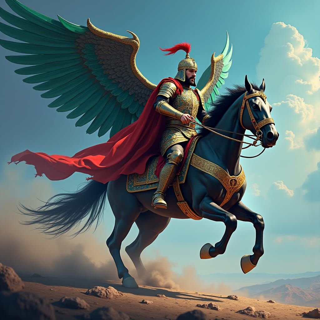 Ottoman Delliler Warriors Charge into Battle: Fantasy Concep...