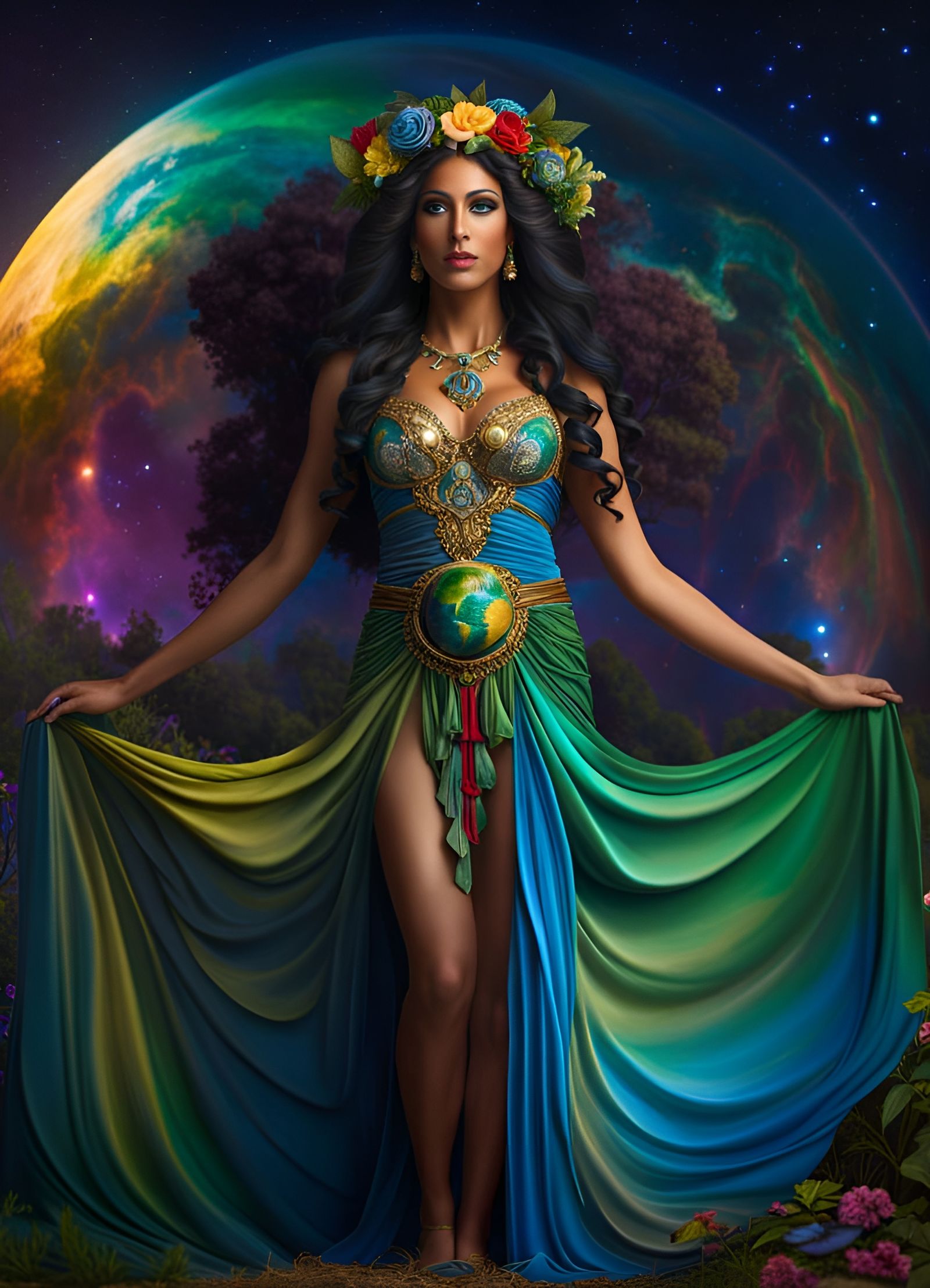 Gaia: Beautiful Greek Goddess Portrait