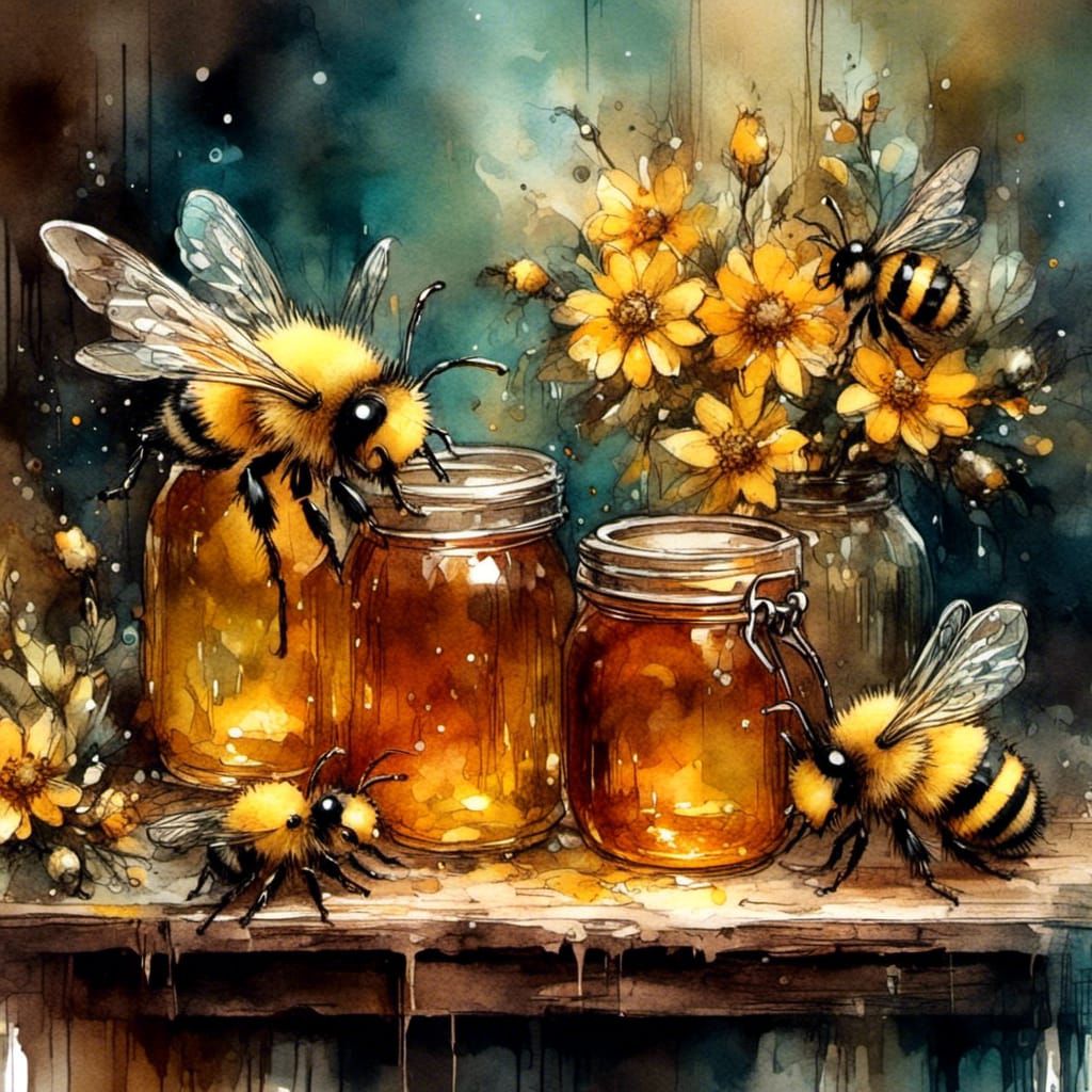 What are those humans doing with my honey?