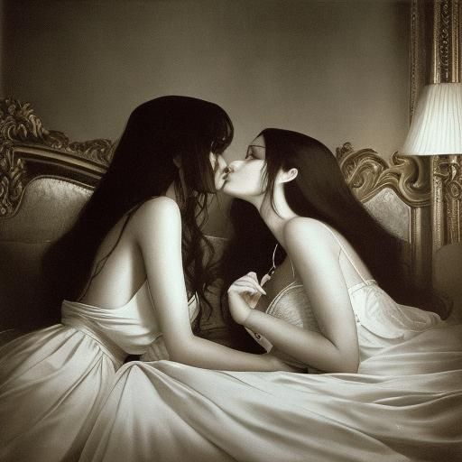 Passionate Kiss: High-Fashion Portrait Photography