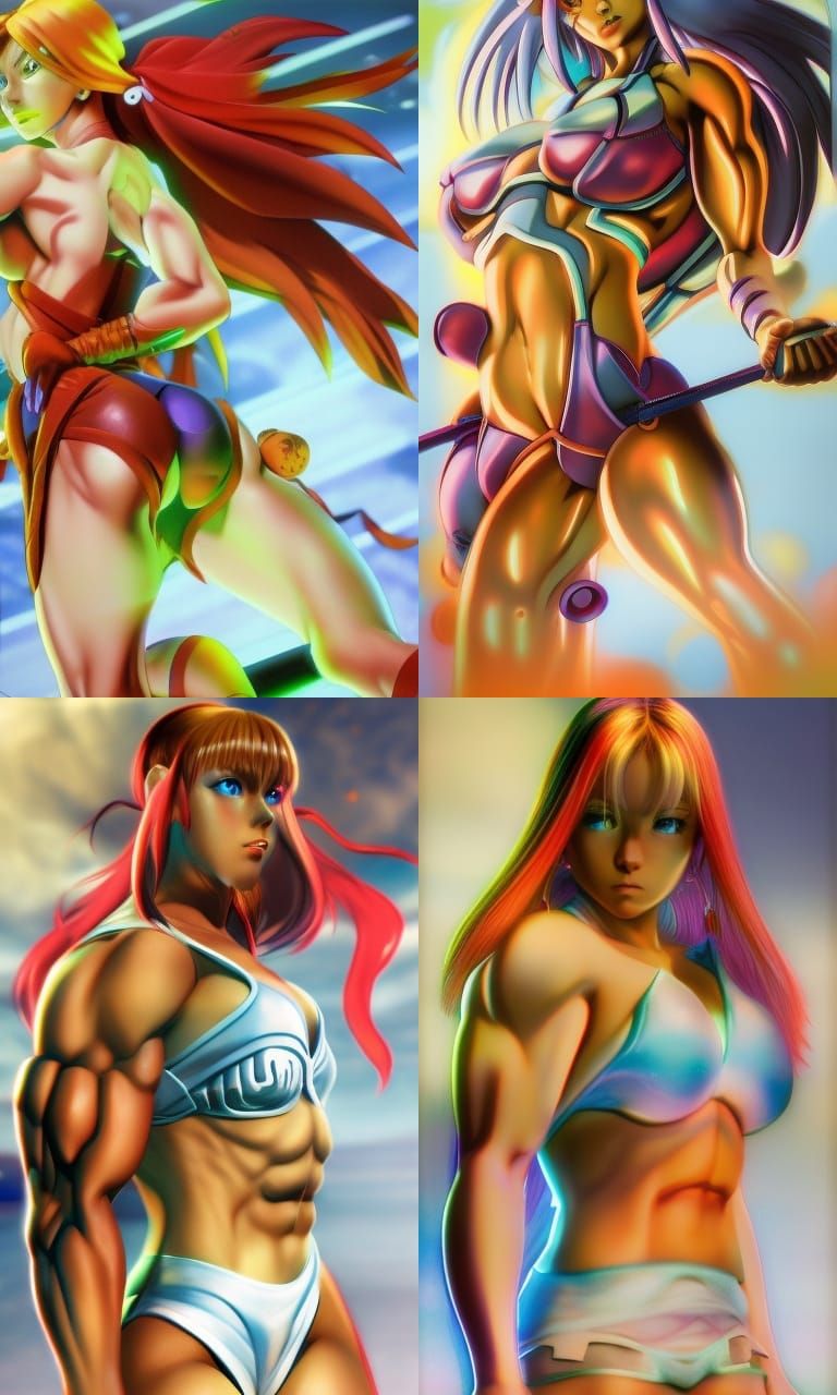 Elena Seiple as Ellis: Hyper-Detailed Anime Portrait