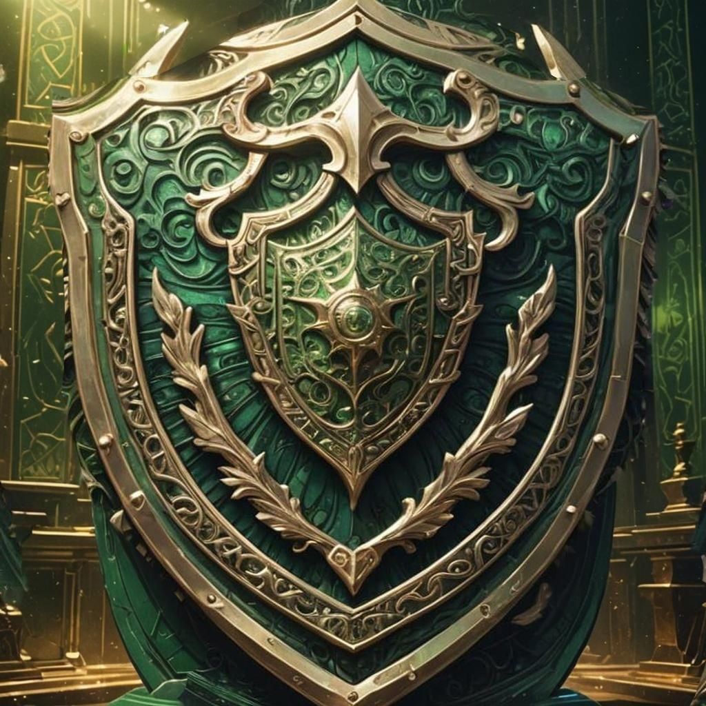 illustrious green adamantine shield