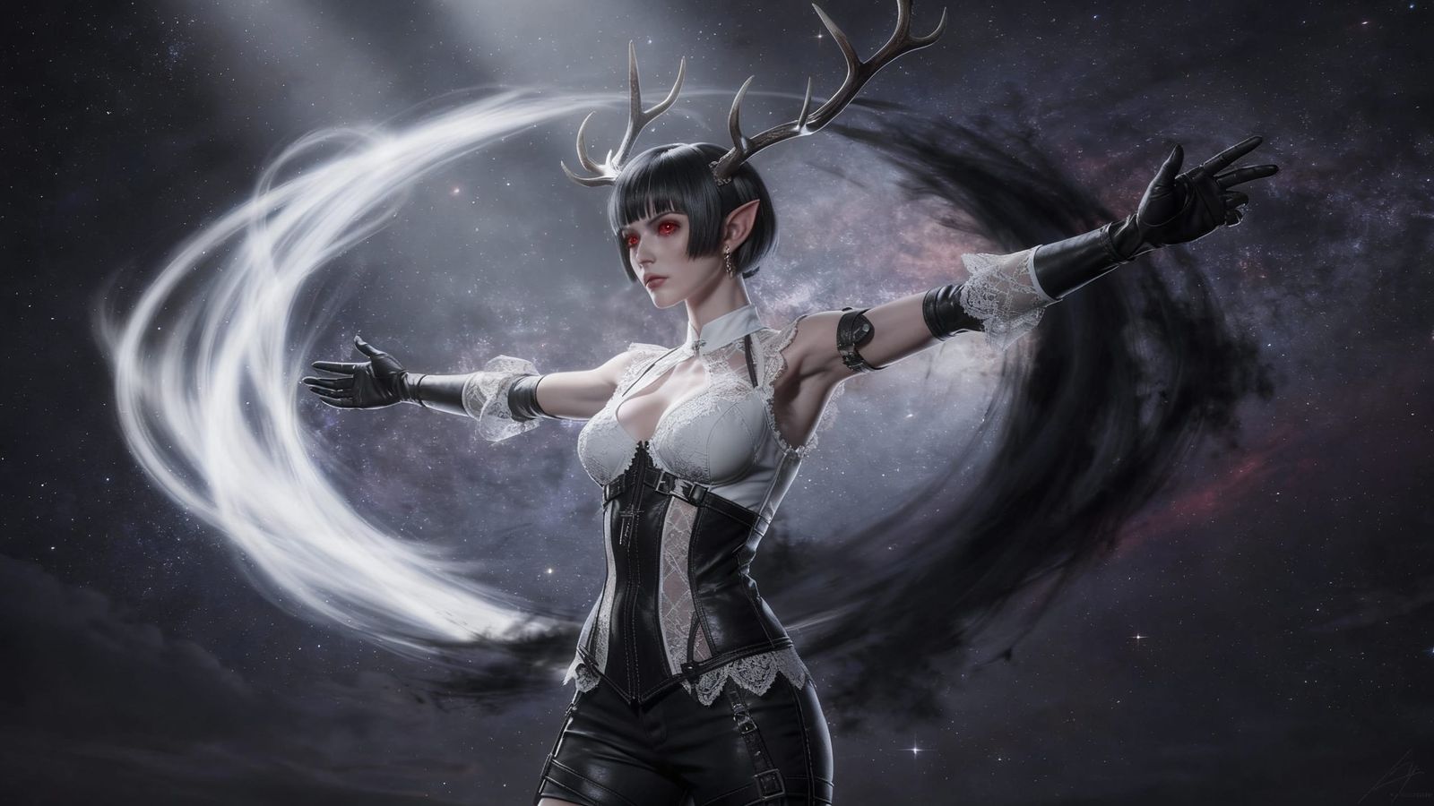 Cosmic Balance: Light & Shadow Character