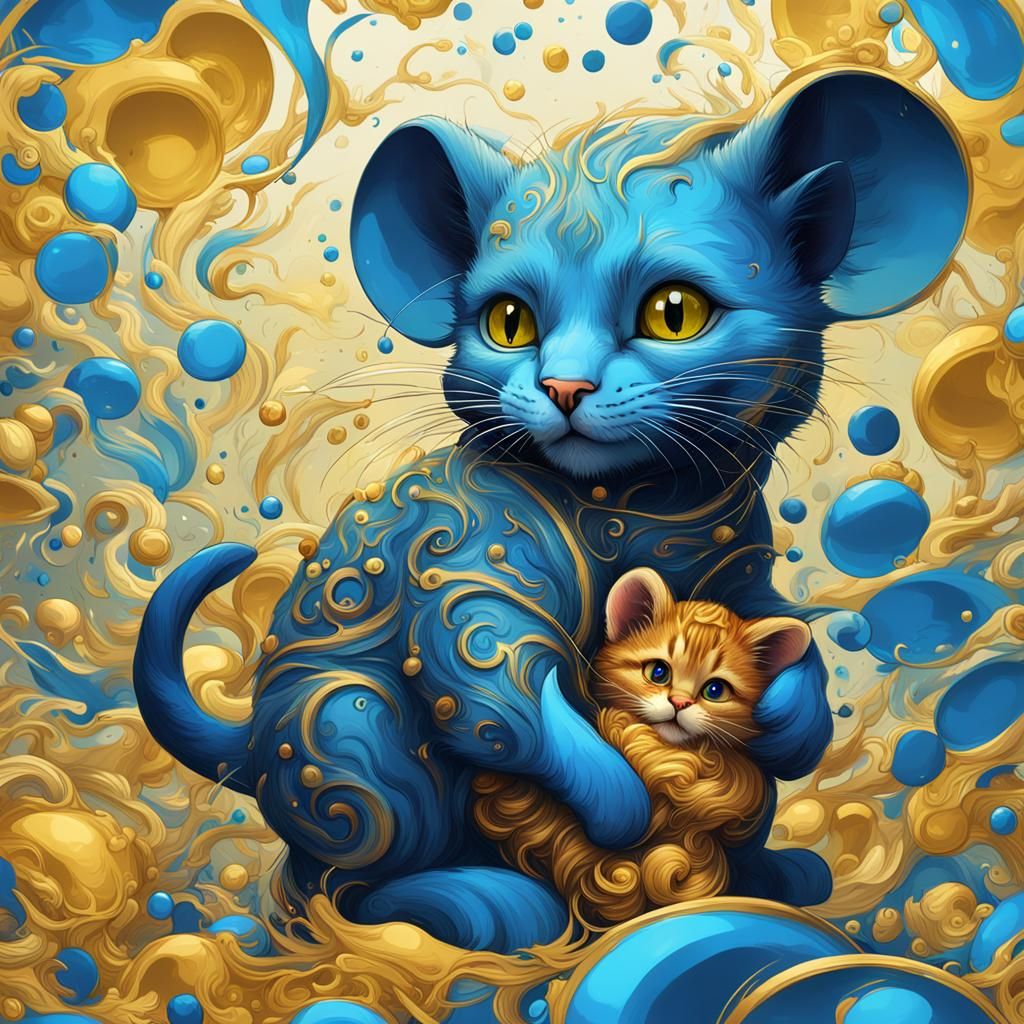 Kitten and Mouse: Ethereal Abstraction in Prussian Blue and ...