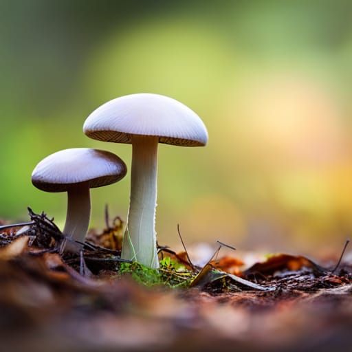 Badgers and Mushrooms in Natural Light Photography