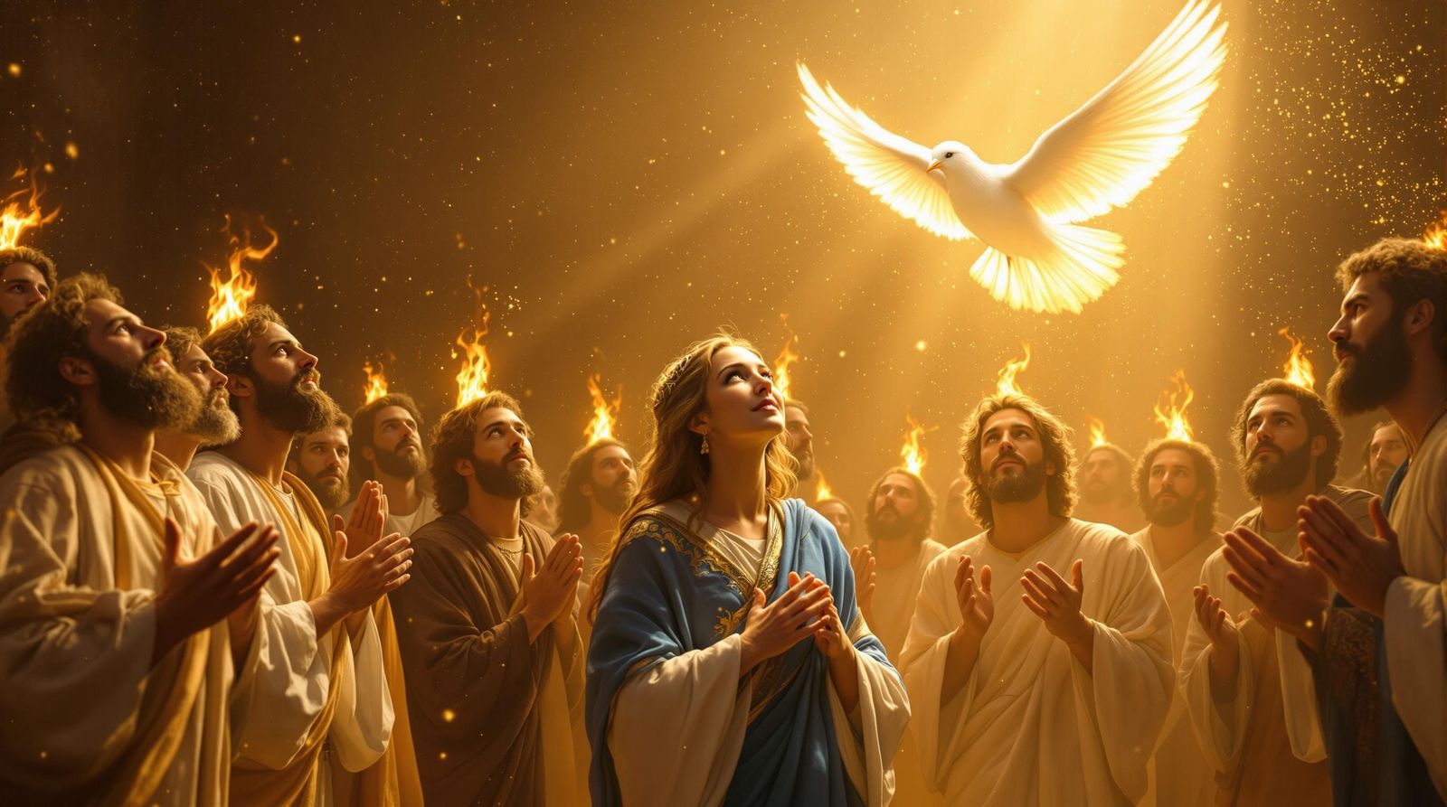 Pentecost : The Descent of the Holy Spirit and the Fire of Faith 🔥🕊️