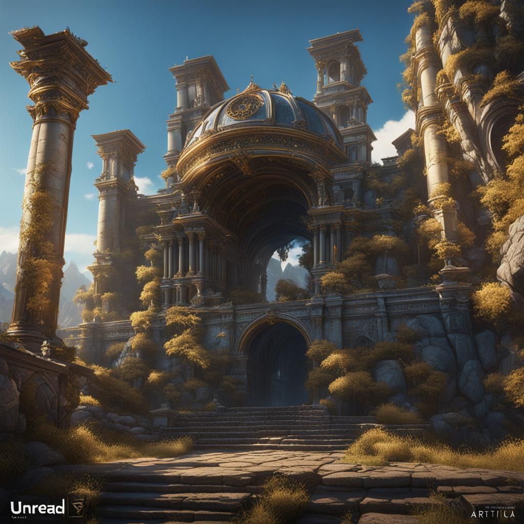 Detailed Matte Painting of a Roman Helmet