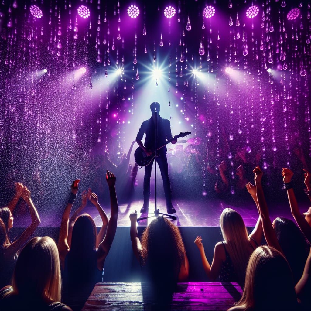 Purple Rain Guitarist on Stage