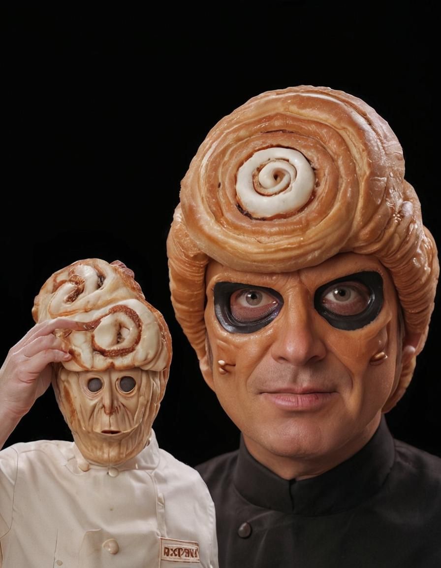 Retro Futuristic Brother Bob Wears a Cycloptic Mask