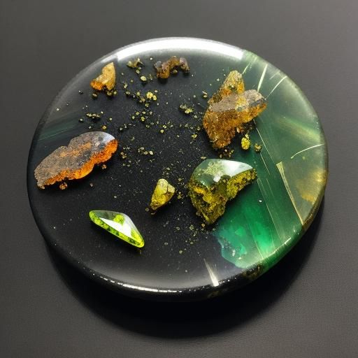 Otherworldly Alcohol Ink with Gemstone Colors