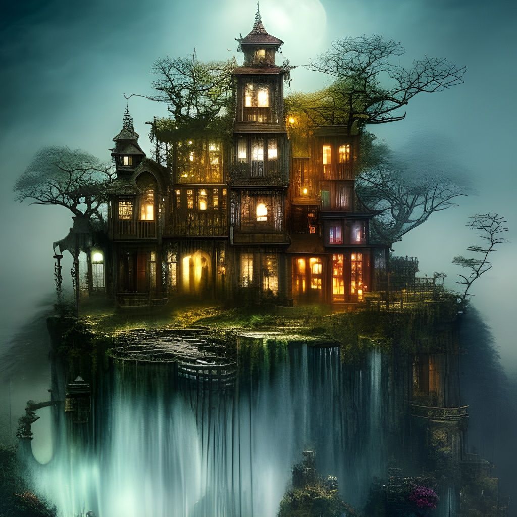 Clockpunk Bonsai Garden: A Vibrant Digital Masterpiece