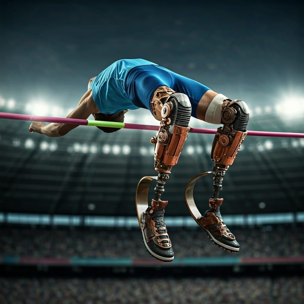 Paralympic High Jumper