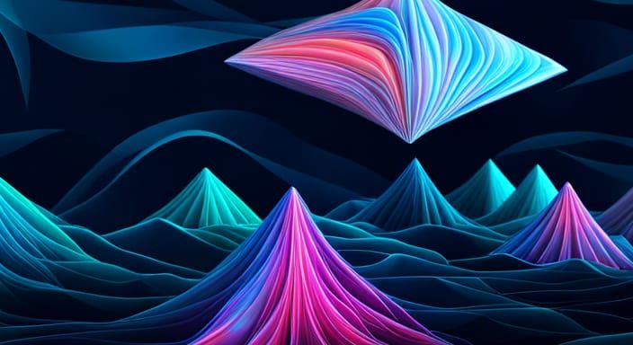 Origami UFOs in Papercraft Style